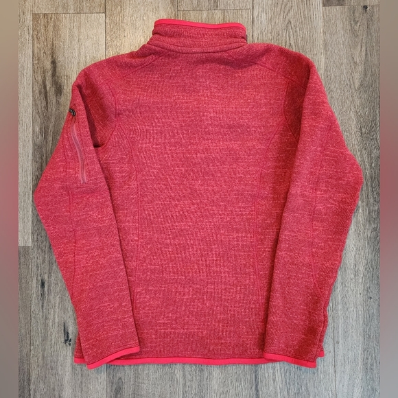 Patagonia Women's Better Sweater 1/4 Zip Fleece Red Women's Size M STY25617 - Picture 2 of 5